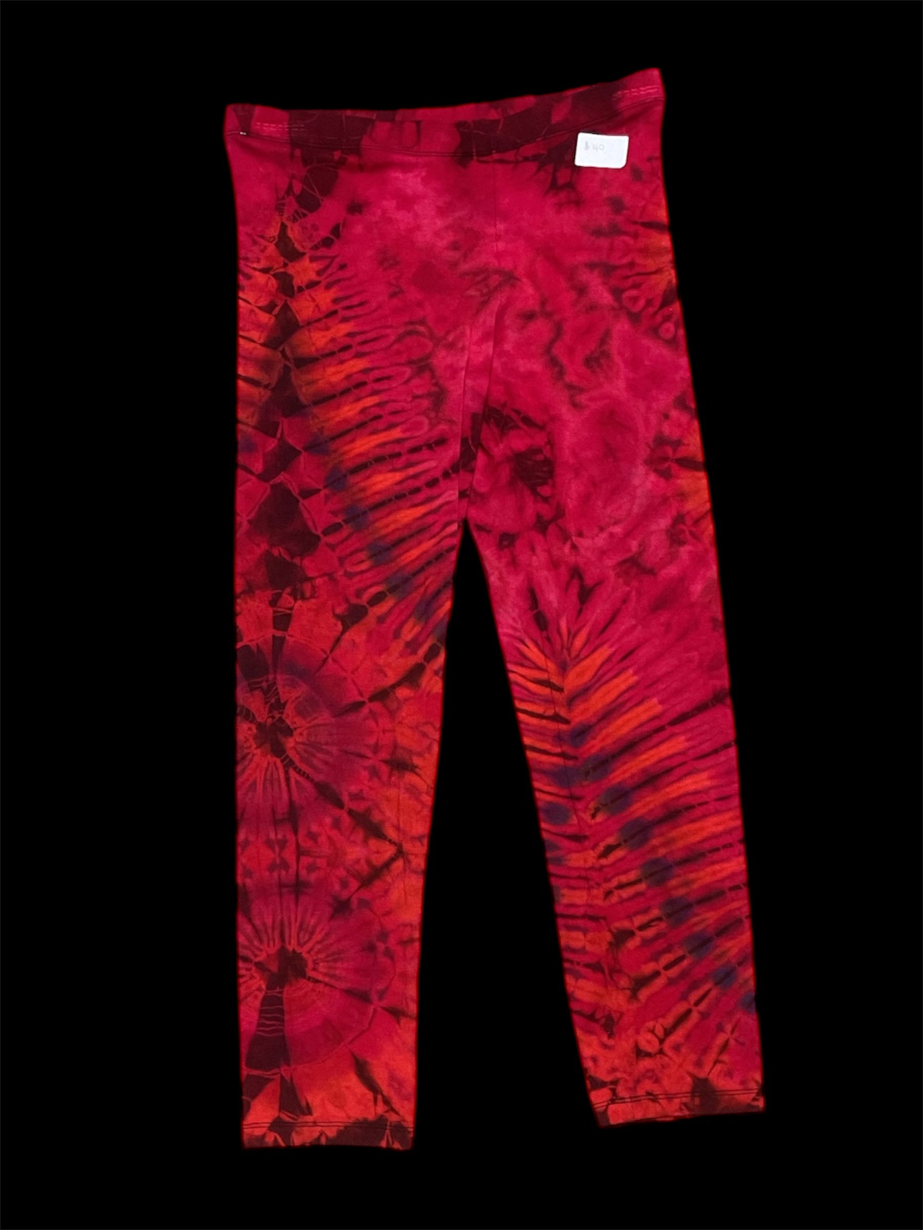 Tie-dyed capris leggings
