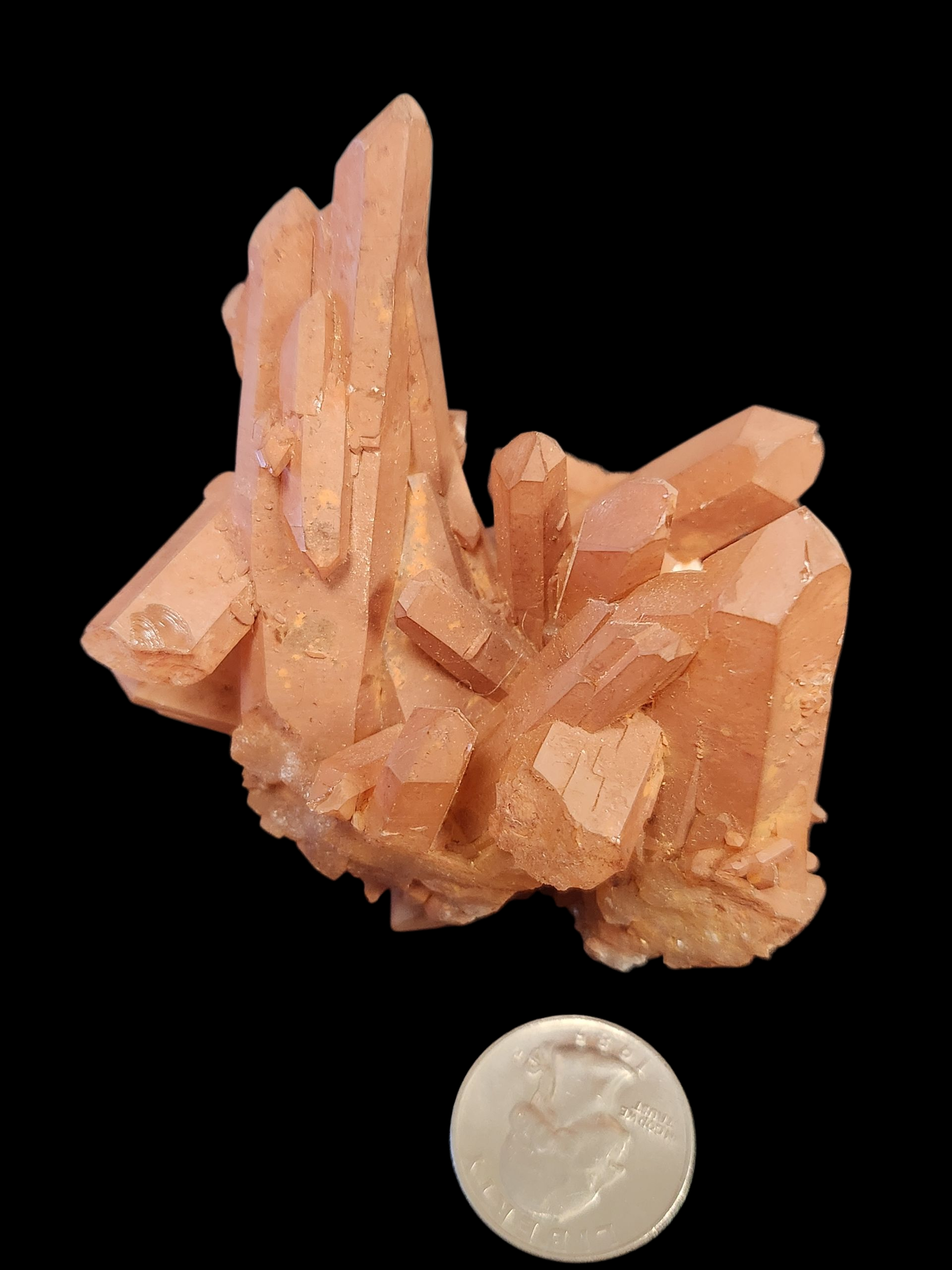 Tangerine Quartz cluster