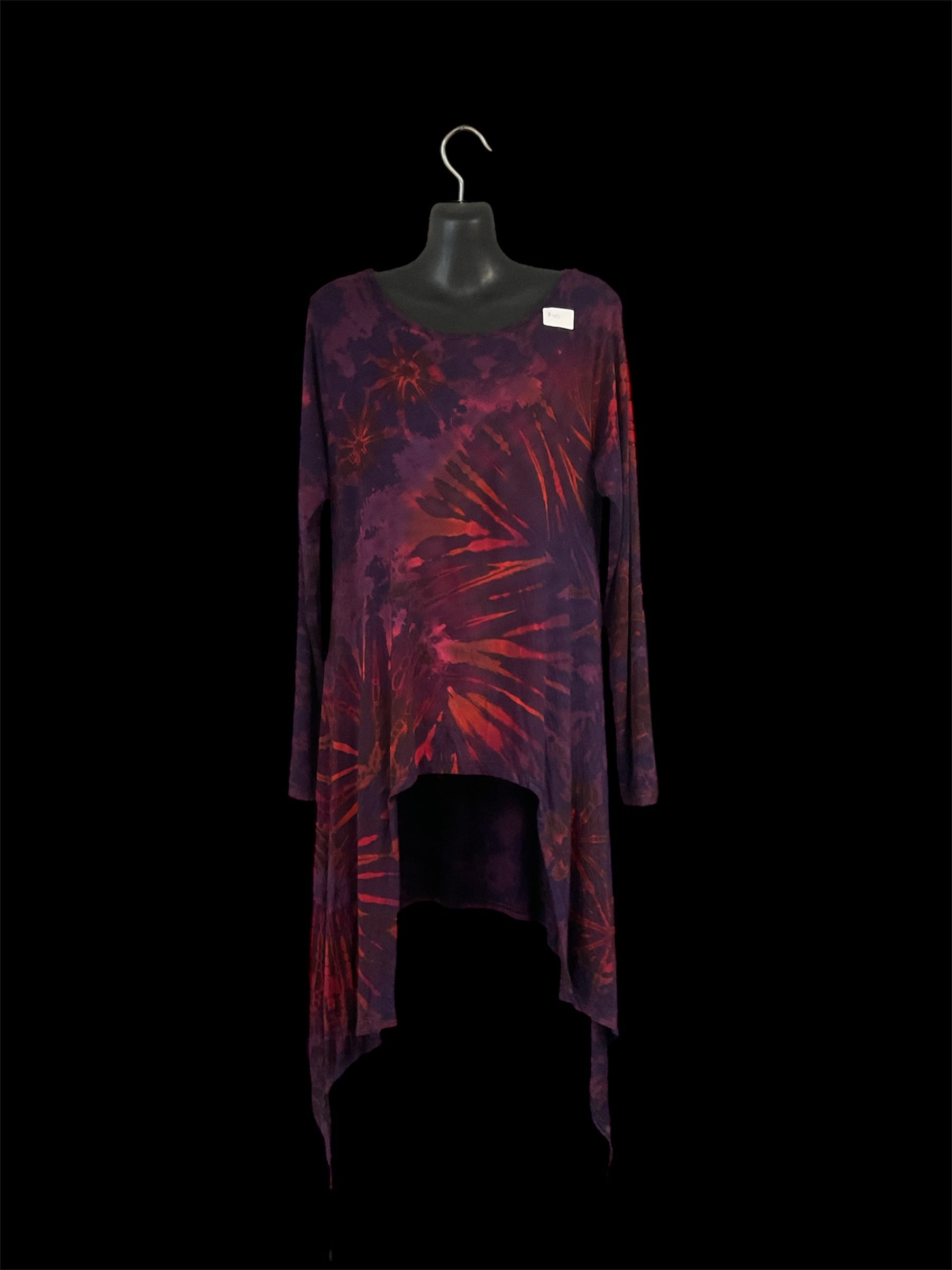 Loose fit Tie-dyed long sleeve shirt/dress