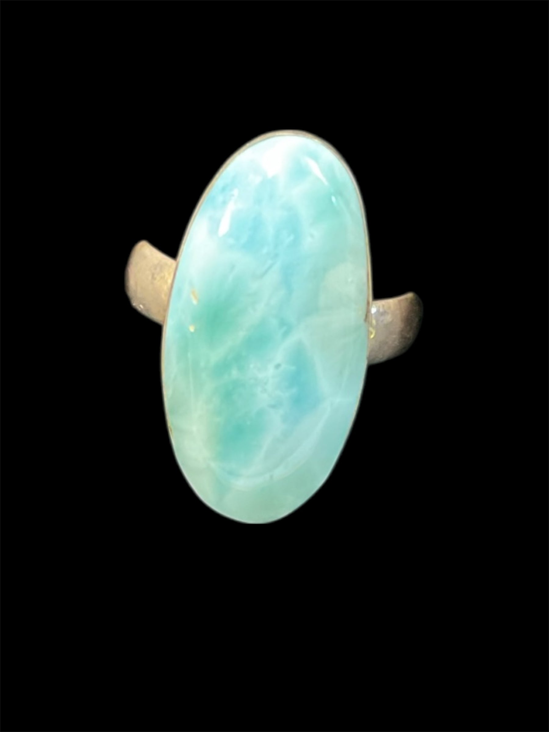 Sliver Larimar ring
