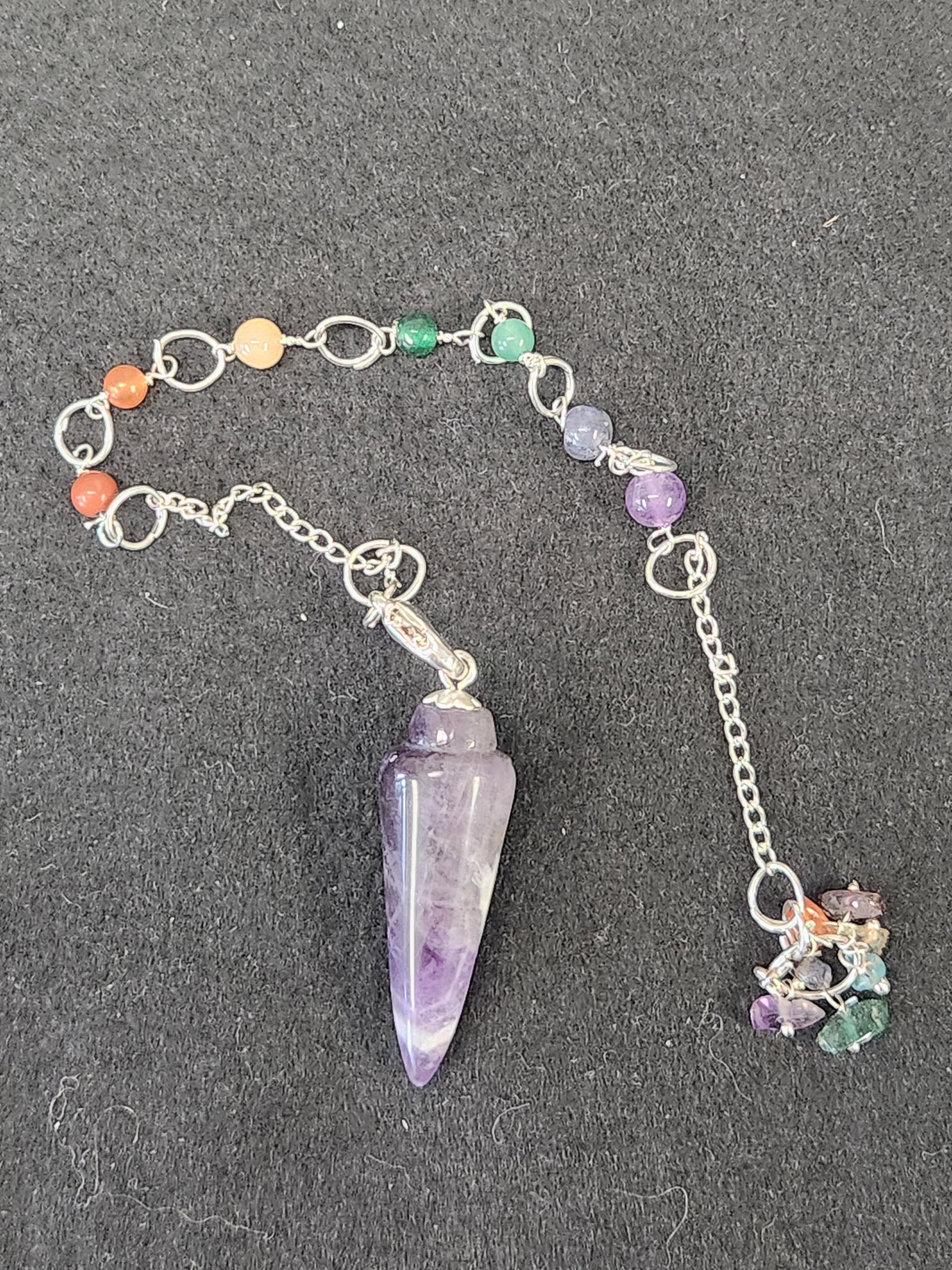 Chakra pendulum with amethyst