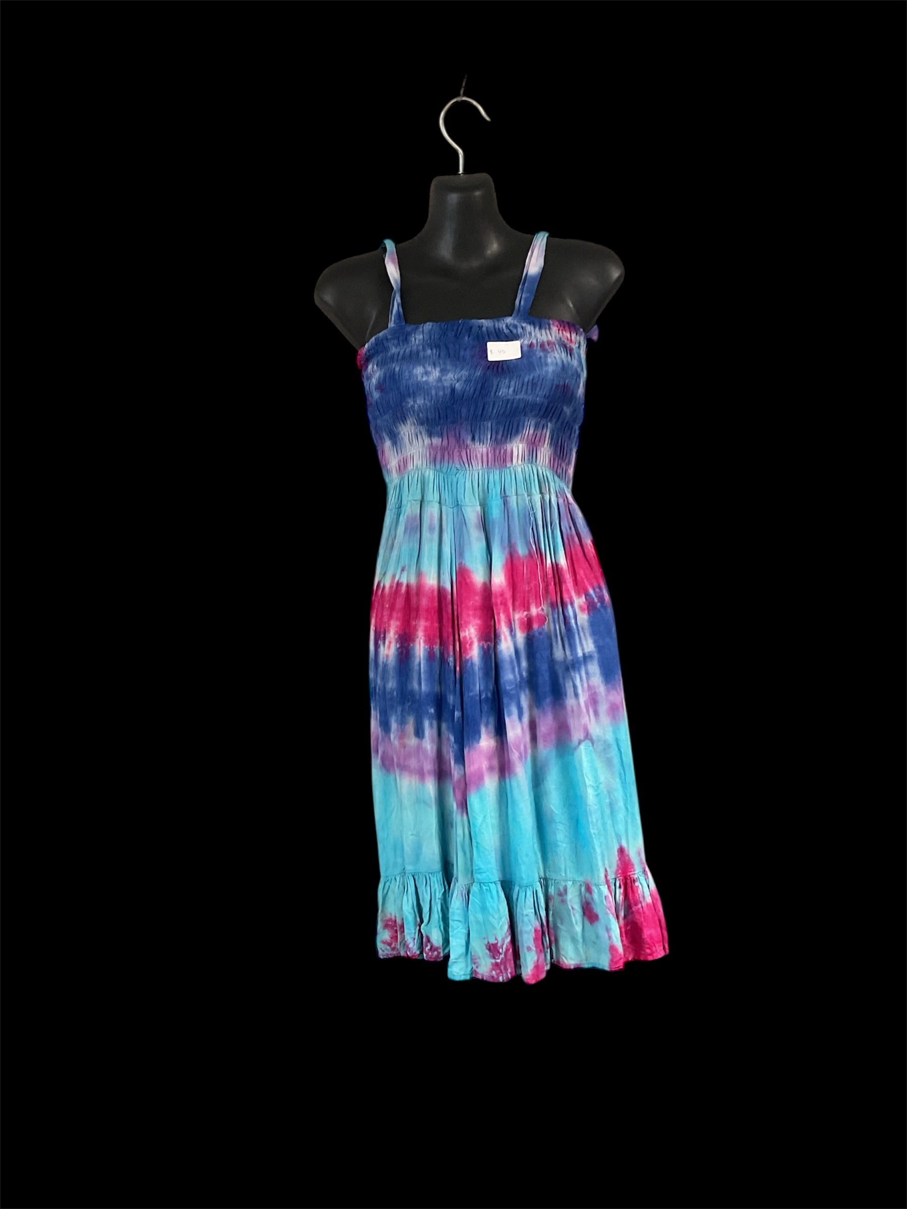 Stretchy top Tie-dyed summer dress