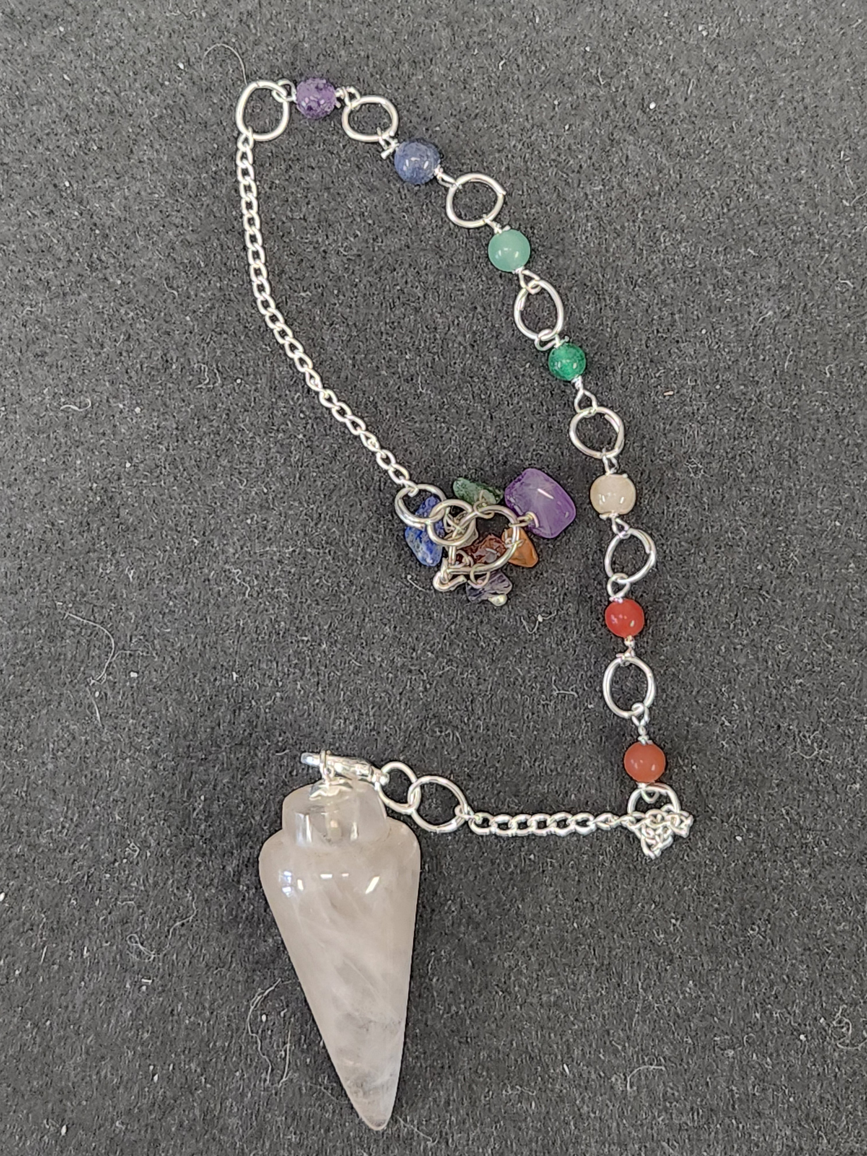 Chakra pendulum with smokey quartz