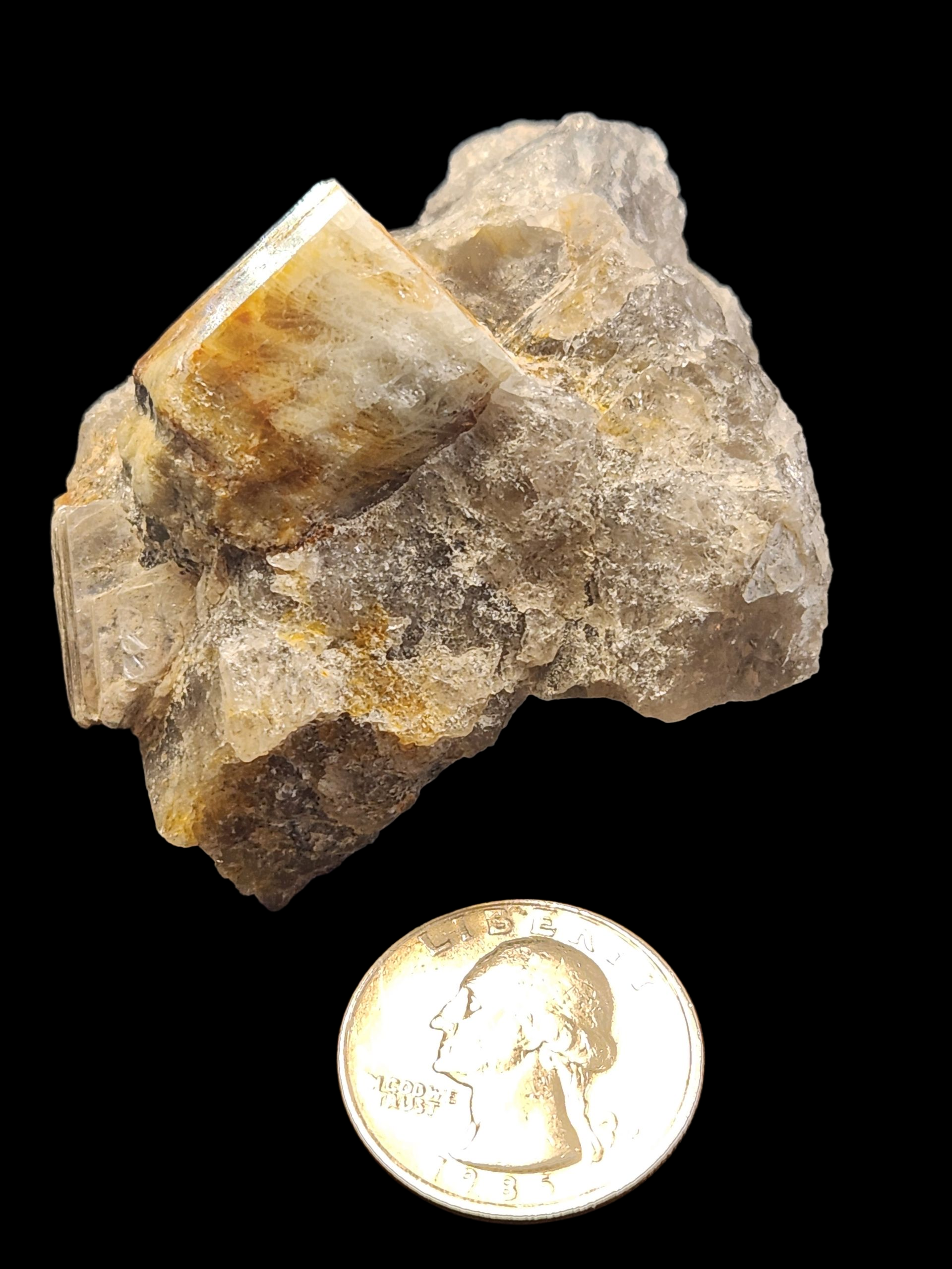 Multi colored beryl on matrix