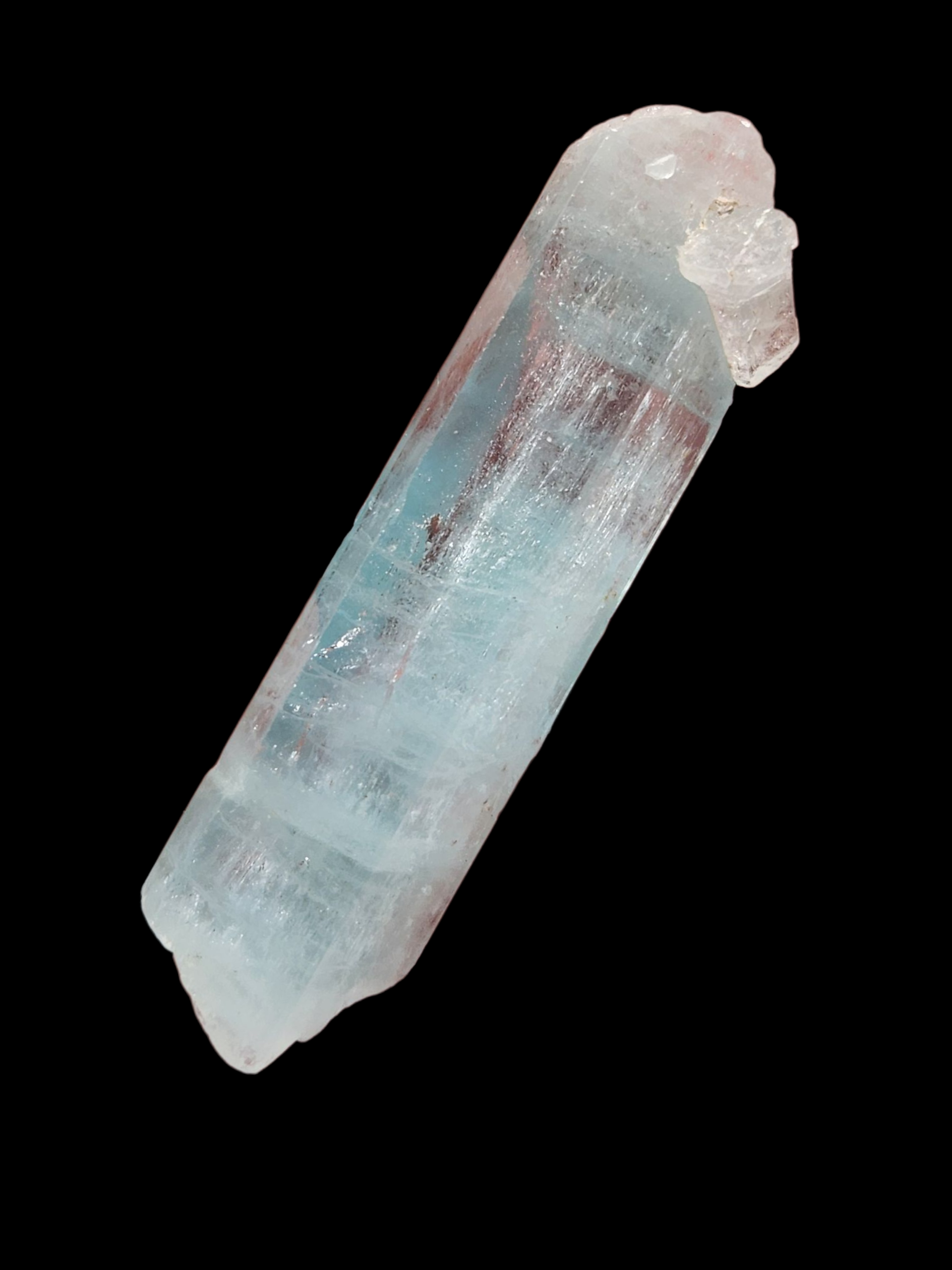 Gemmy banded aquamarine