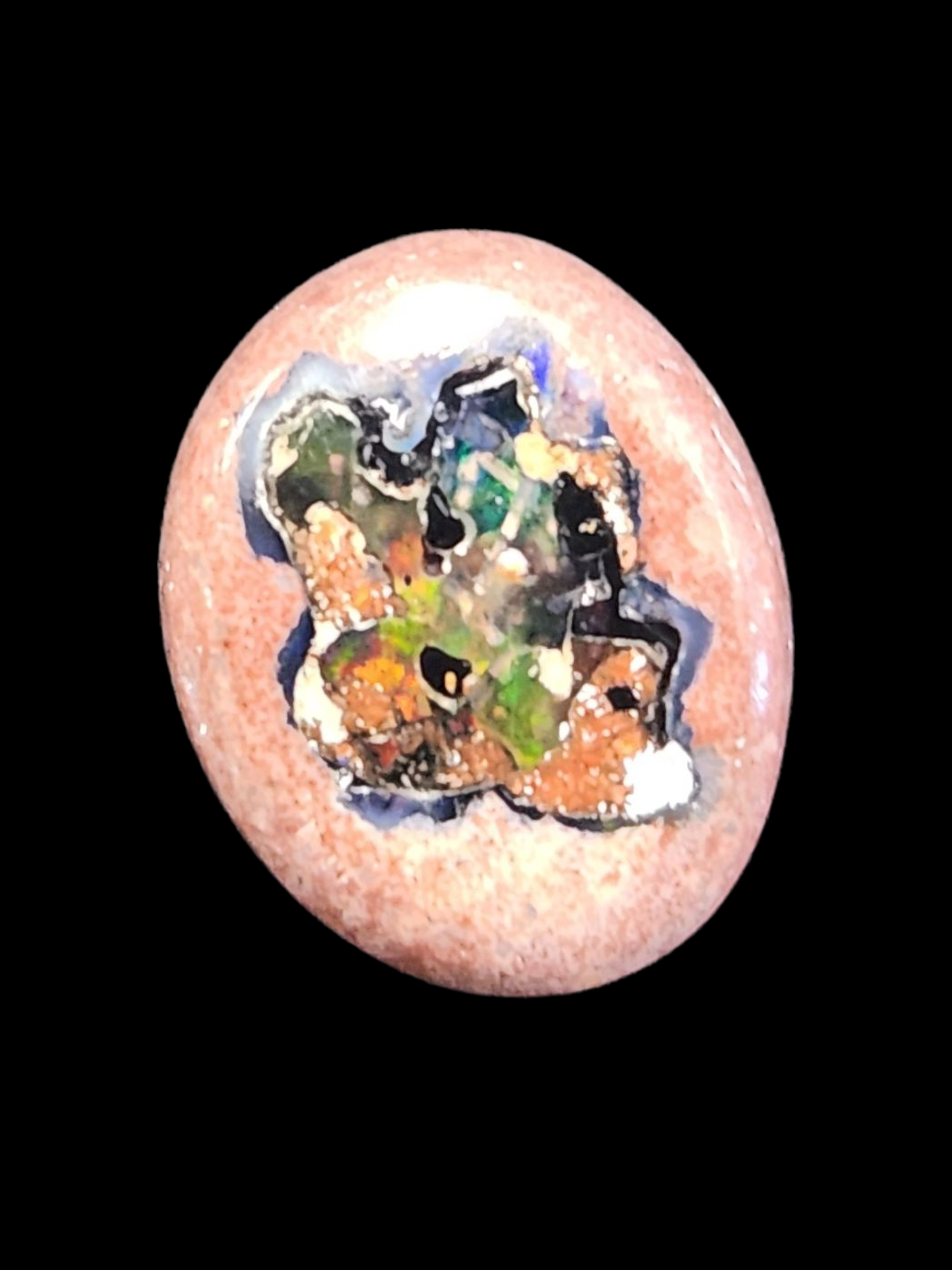 Mexican opal cabs on matrix