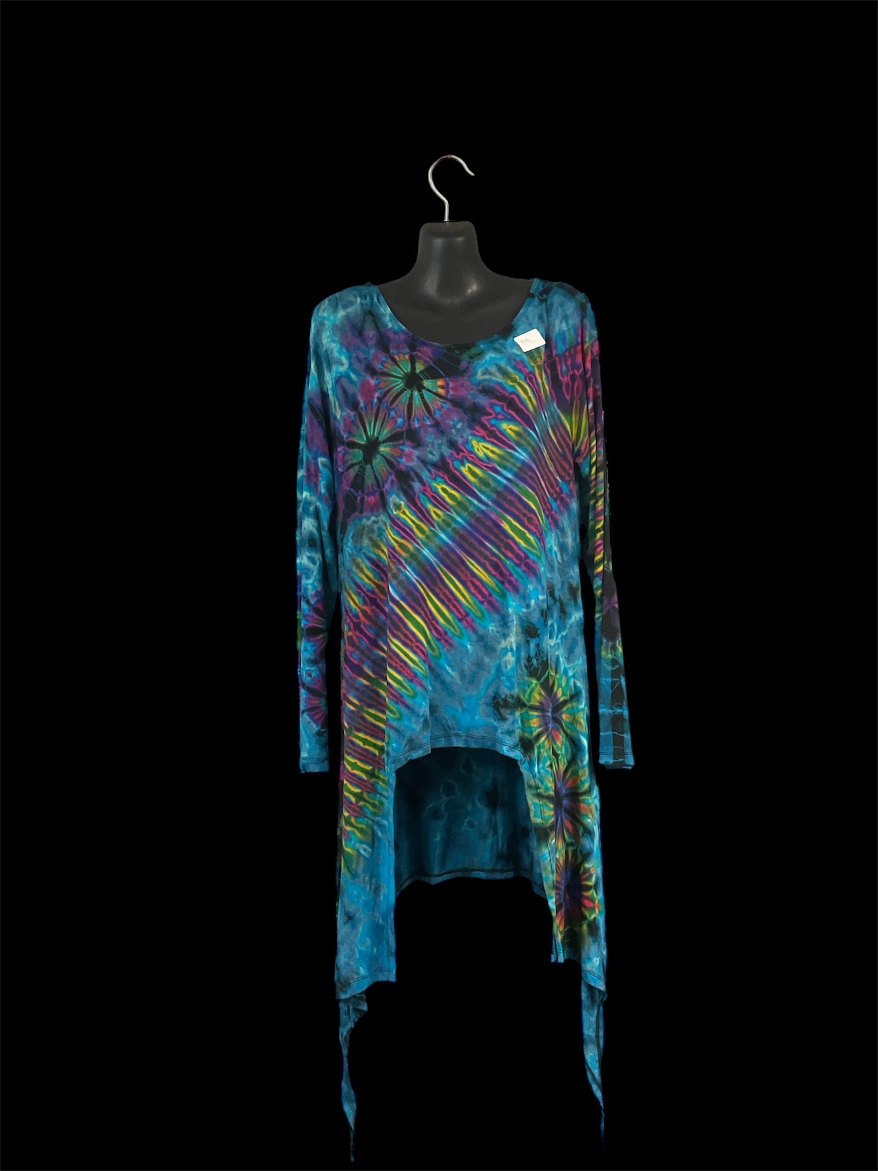 Loose fit long sleeve Tie-dyed shirt/dress