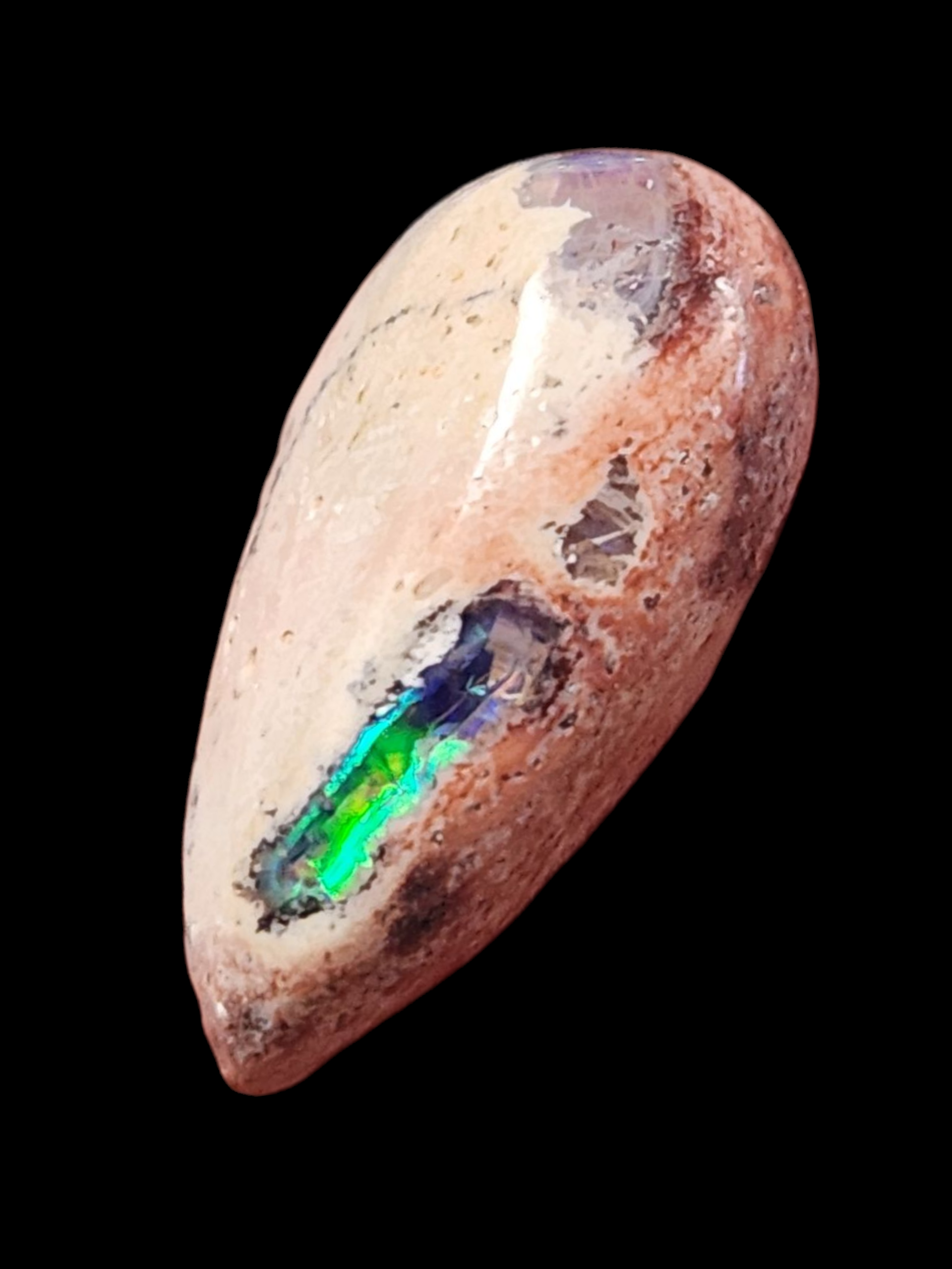 Mexican opal cabs on matrix