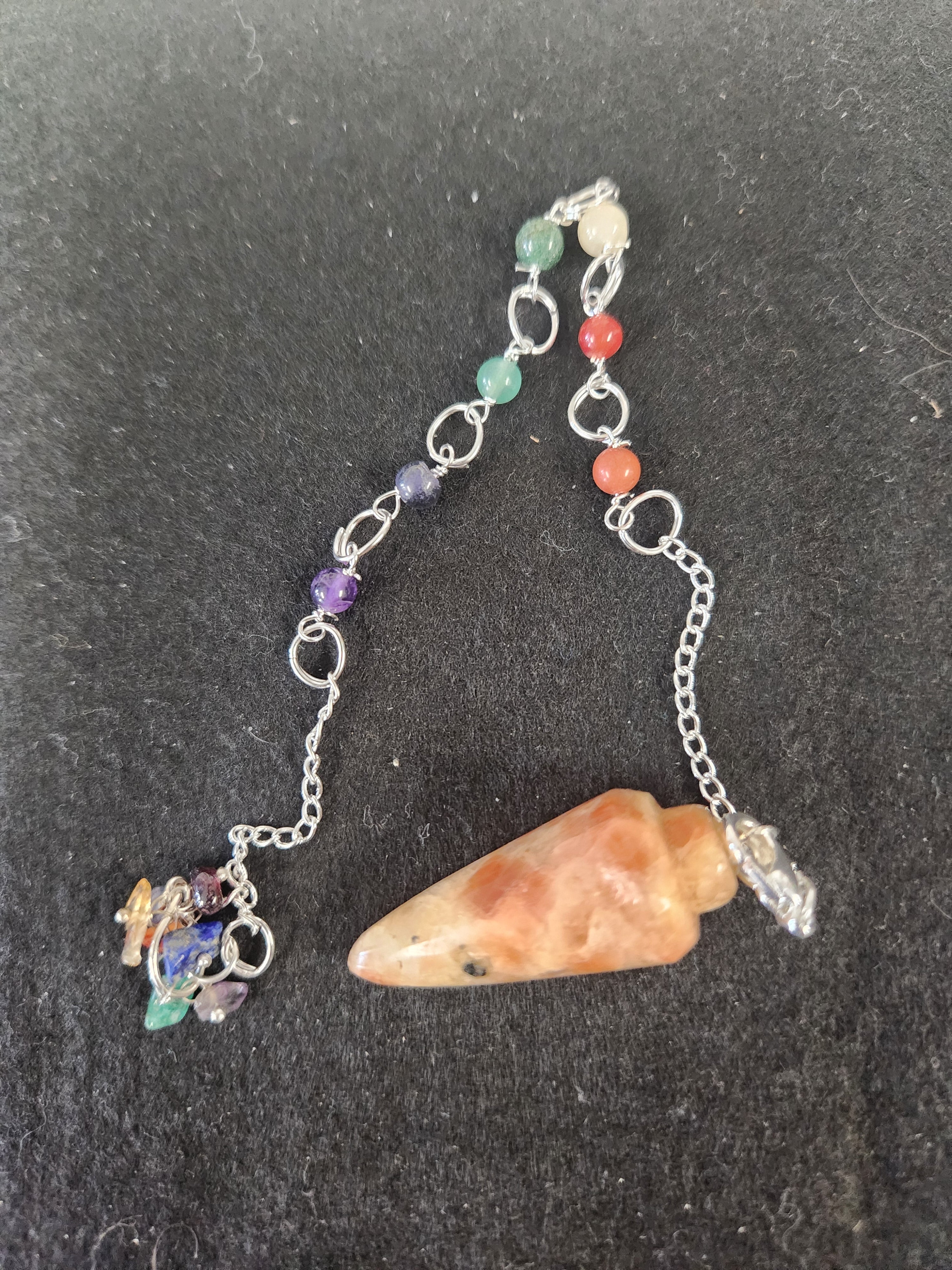Chakra pendulum with calcite