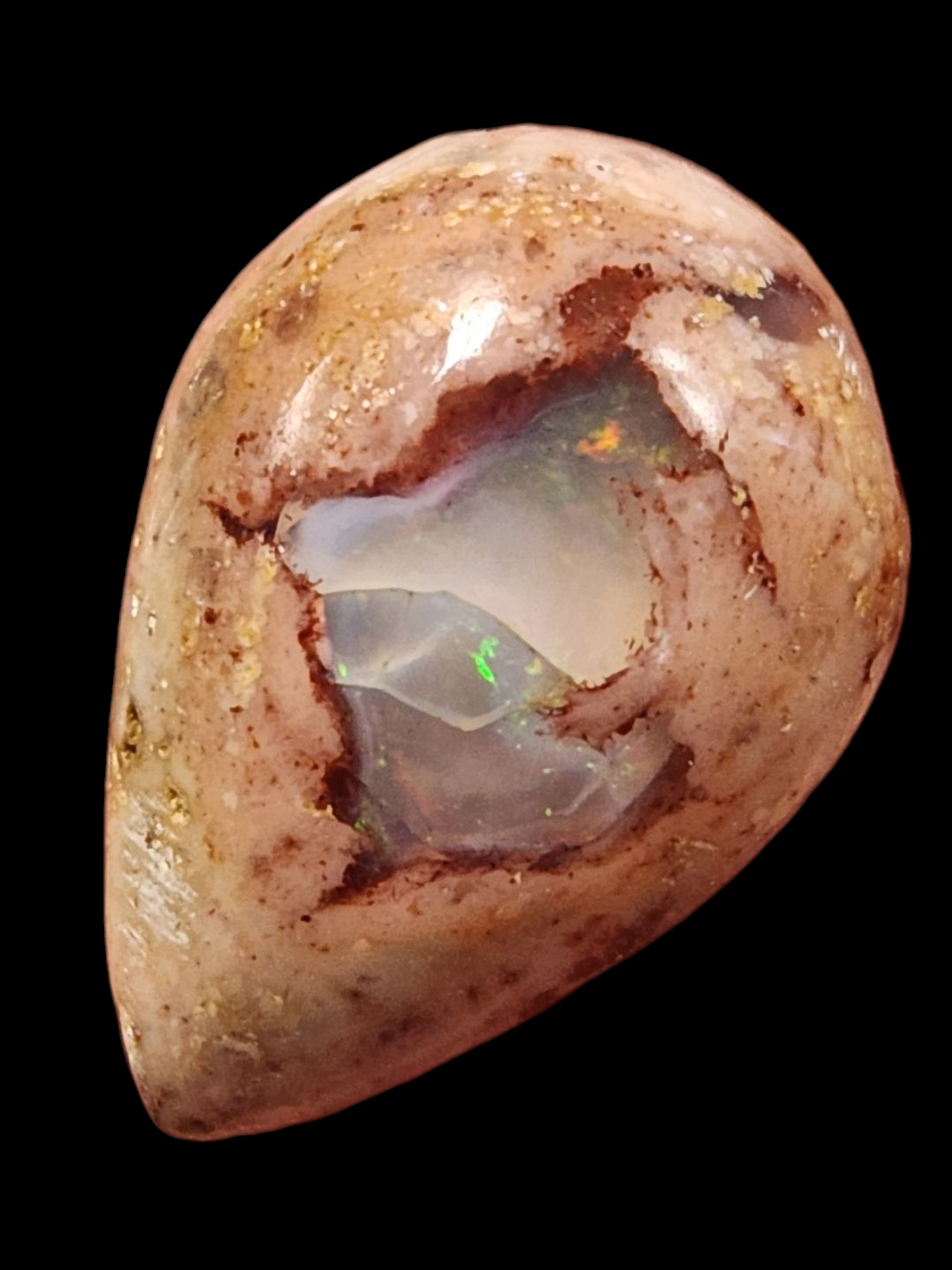 Mexican opal cabs on matrix