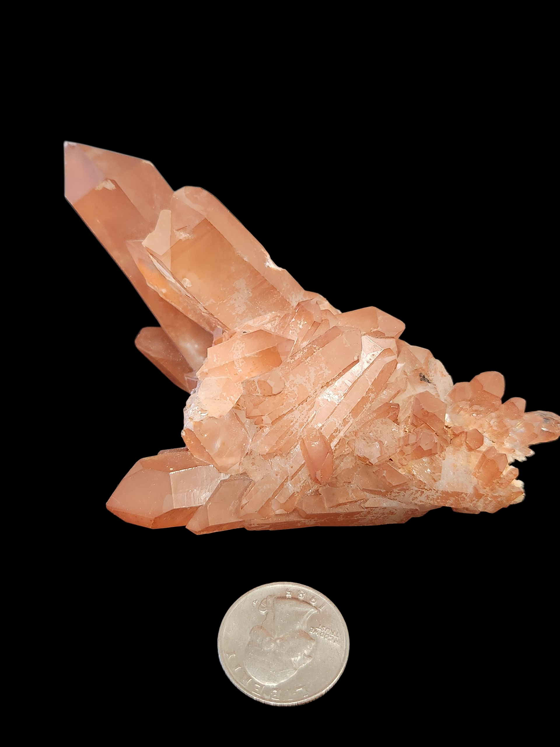 Tangerine Quartz cluster