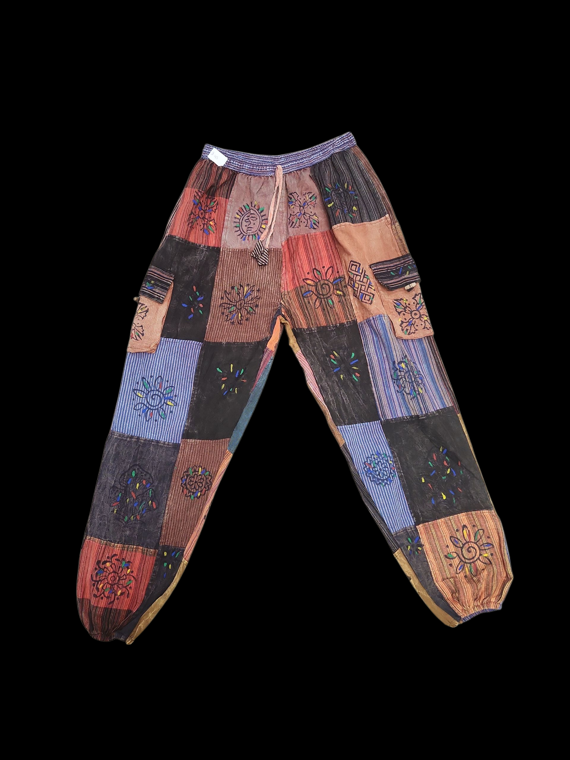 Patchwork Harem pants unisex