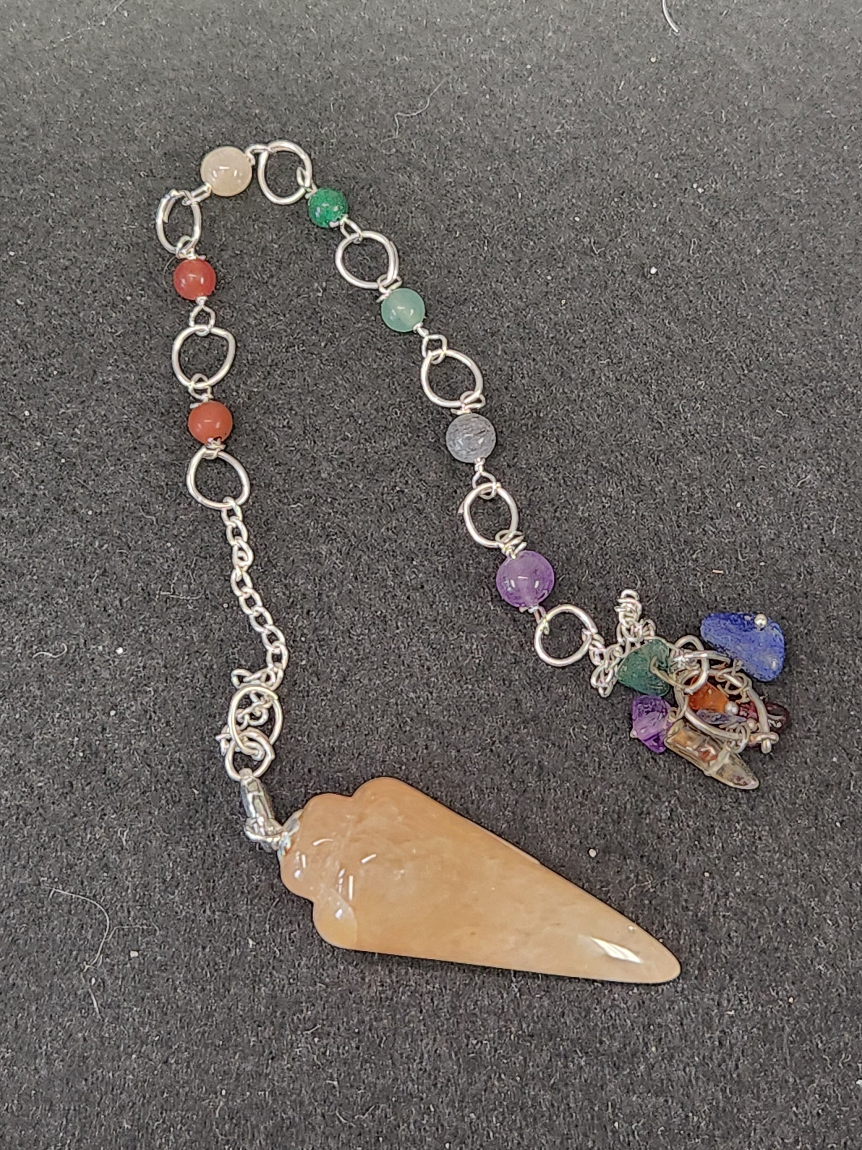 Chakra pendulum with citrine
