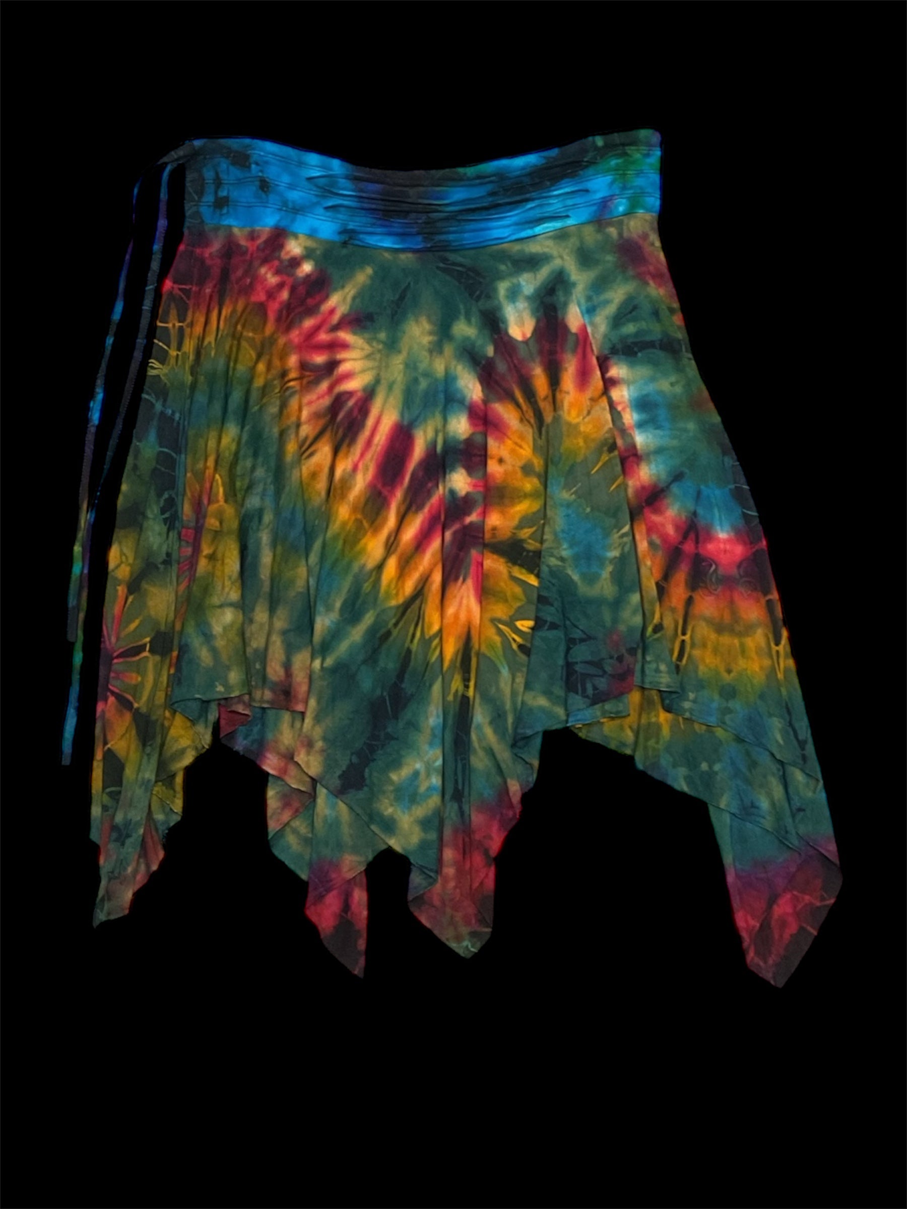 Tie-dyed fairy skirt w/ tie strings